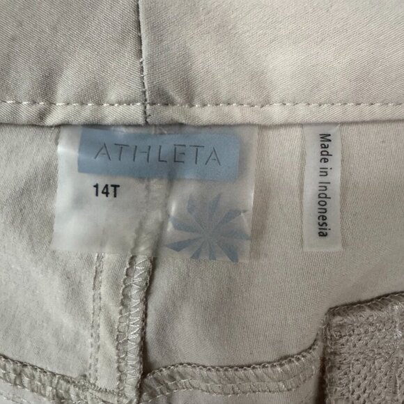 Athleta Dipper Tan Multi Pocket Cargo UPF 50 Low Rise Flare Leg Hiking Pants - Picture 14 of 17